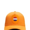 Logo cap in lustrous twill with country-flag badge Logo cap in lustrous twill with country-flag badge