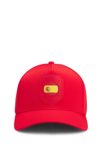 Logo cap in lustrous twill with country-flag badge Logo cap in lustrous twill with country-flag badge