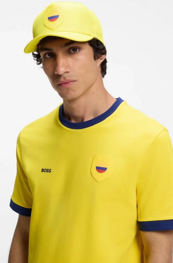 Logo cap in lustrous twill with country-flag badge Logo cap in lustrous twill with country-flag badge