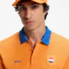 Logo cap in lustrous twill with country-flag badge Logo cap in lustrous twill with country-flag badge