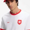 Logo cap in lustrous twill with country-flag badge Logo cap in lustrous twill with country-flag badge