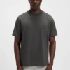 Logo-collar T-shirt in stretch cotton