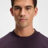 Logo-collar T-shirt in stretch cotton