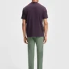 Logo-collar T-shirt in stretch cotton