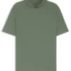 Logo-collar T-shirt in stretch cotton