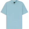 Logo-collar T-shirt in stretch cotton