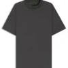 Logo-collar T-shirt in stretch cotton