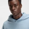 Logo-detail hoodie in cotton terry