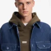 Logo-detail hoodie in cotton terry