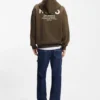 Logo-detail hoodie in cotton terry
