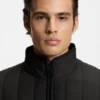 Logo-detail jacket with quilting