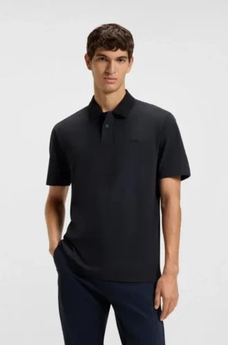 Logo-detail polo shirt in cotton piqué