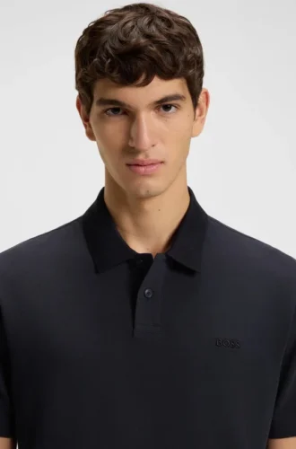 Logo-detail polo shirt in cotton piqué