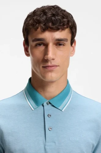 Logo-detail polo shirt in cotton piqué