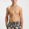Logo-detail swim shorts with floral print Logo-detail swim shorts with floral print