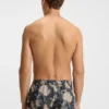 Logo-detail swim shorts with floral print Logo-detail swim shorts with floral print