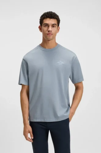 Logo-detail T-shirt in cotton jersey