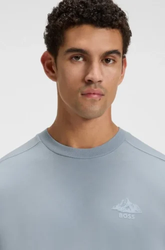 Logo-detail T-shirt in cotton jersey