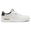 Logo-detail trainers in leather