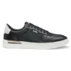 Logo-detail trainers in leather