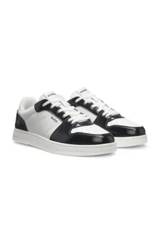 Logo-detail trainers with colour-blocking