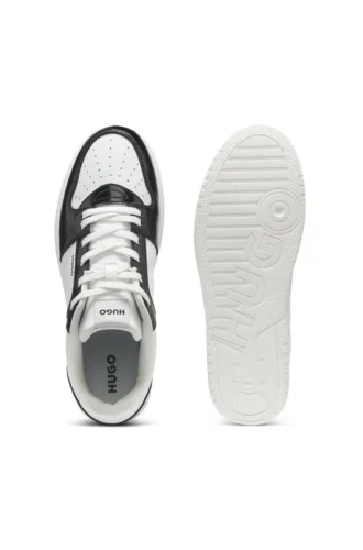 Logo-detail trainers with colour-blocking
