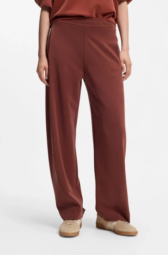 Logo-embroidery tracksuit bottoms with balloon fit Logo-embroidery tracksuit bottoms with balloon fit