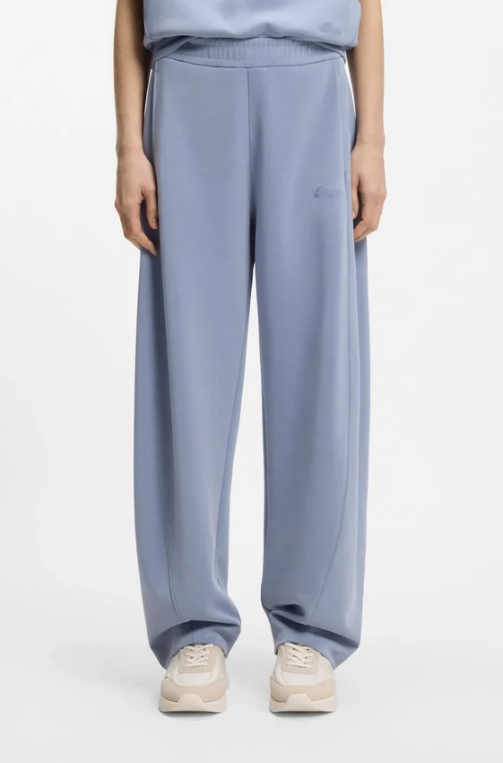 Logo-embroidery tracksuit bottoms with balloon fit Logo-embroidery tracksuit bottoms with balloon fit