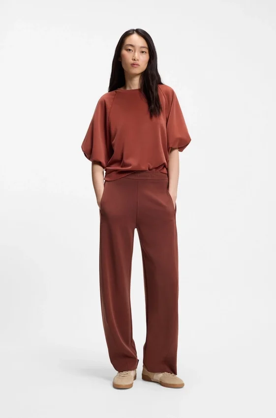 Logo-embroidery tracksuit bottoms with balloon fit Logo-embroidery tracksuit bottoms with balloon fit