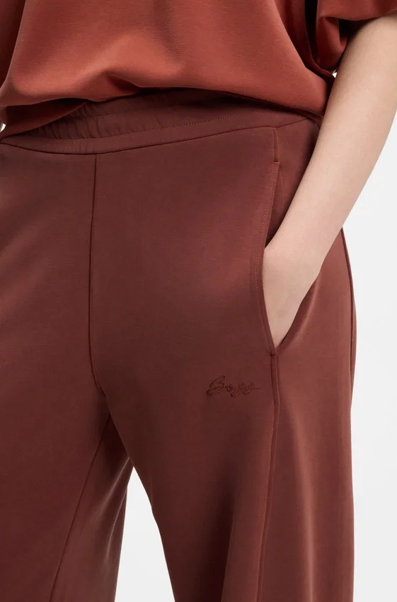 Logo-embroidery tracksuit bottoms with balloon fit Logo-embroidery tracksuit bottoms with balloon fit