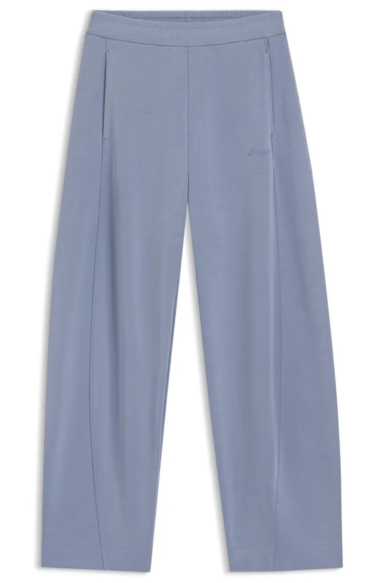 Logo-embroidery tracksuit bottoms with balloon fit Logo-embroidery tracksuit bottoms with balloon fit