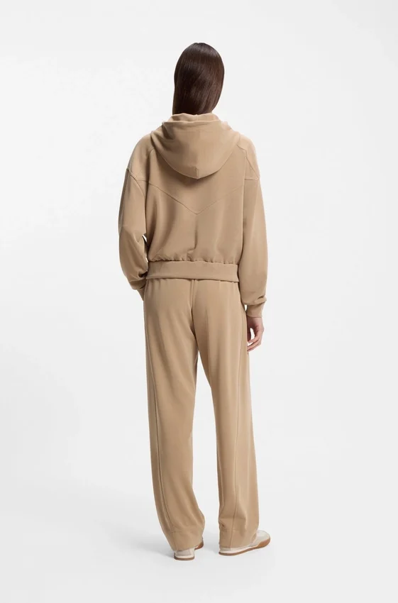 Logo-embroidery zip-up hoodie in an oversized fit Logo-embroidery zip-up hoodie in an oversized fit