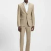 Logo-jacquard slim-fit shirt in cotton