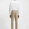 Logo-jacquard slim-fit shirt in cotton