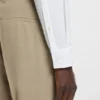 Logo-jacquard slim-fit shirt in cotton