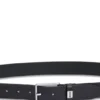 Logo-keeper belt in Italian leather