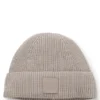 Logo-label beanie hat in a wool blend