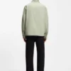 Logo-label shirt in cotton twill