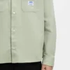 Logo-label shirt in cotton twill
