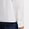 Logo-label shirt in cotton twill