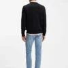 Logo-label sweater in cotton and cashmere