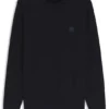 Logo-label sweater in cotton and cashmere