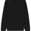 Logo-label sweater in cotton and cashmere