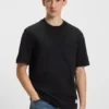 Logo-label T-shirt in cotton jersey