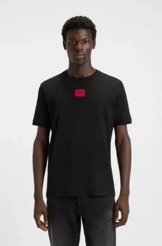 Logo-label T-shirt in cotton jersey