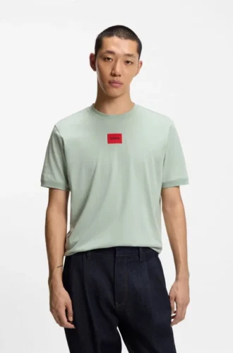Logo-label T-shirt in cotton jersey