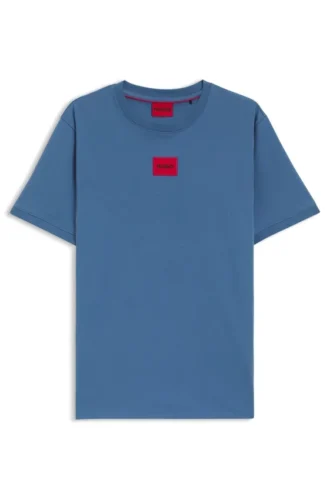 Logo-label T-shirt in cotton jersey