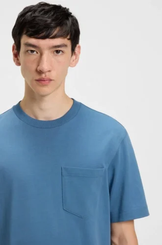 Logo-label T-shirt in cotton jersey