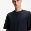Logo-label T-shirt in cotton jersey