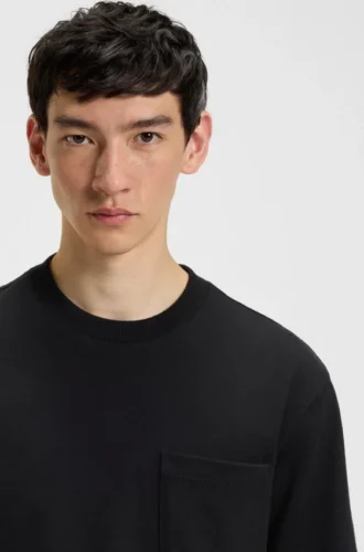 Logo-label T-shirt in cotton jersey Logo-label T-shirt in cotton jersey